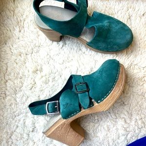 Calou stockholm soft green Diana clogs 37